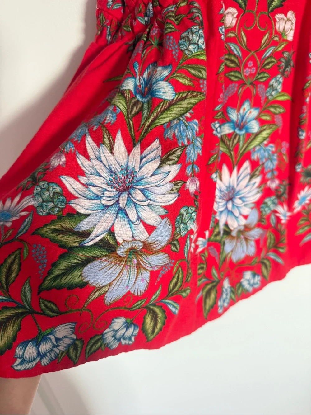 Farm Rio Red Linen Blend Dress - Picture 2 of 8